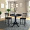 International Concepts 36 in. Round Counter Height Extension Dining Table w/12 in. Leaf and 2 Emily Counter Height Stools K46-36RXT-S6172-2 - alternate 1